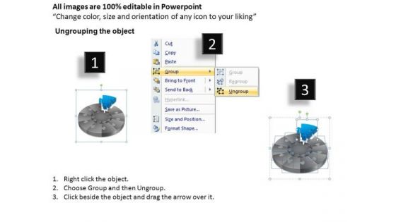 PowerPoint Designs Editable Puzzle Segment Pie Chart Ppt Backgrounds