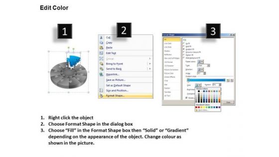 PowerPoint Designs Editable Puzzle Segment Pie Chart Ppt Backgrounds