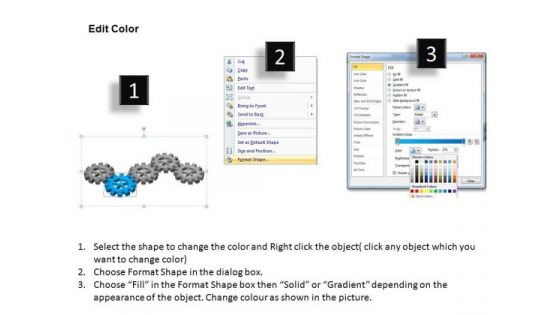 PowerPoint Designs Education Gears Process Ppt Template
