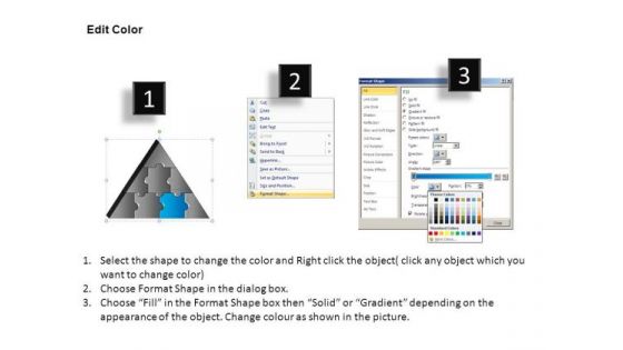 PowerPoint Designs Education Triangle Puzzle Ppt Designs
