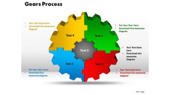 PowerPoint Designs Gear Process Business Ppt Template