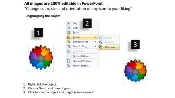 PowerPoint Designs Gear Process Teamwork Ppt Presentation