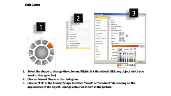 PowerPoint Designs Global Donut With Core Ppt Theme