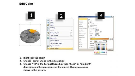 PowerPoint Designs Global Pie Chart Puzzle Process Ppt Process
