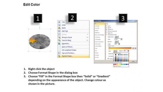 PowerPoint Designs Graphic Puzzle Segment Pie Chart Ppt Presentation