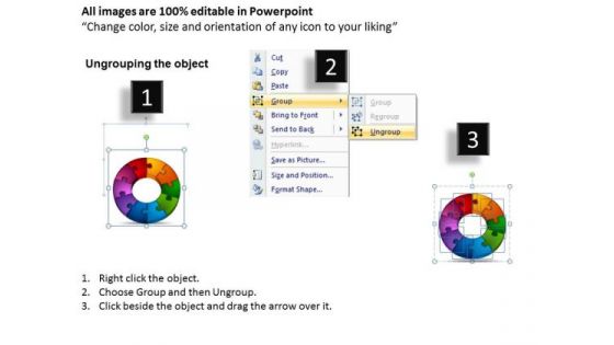 PowerPoint Designs Growth Circular Puzzle Ppt Backgrounds