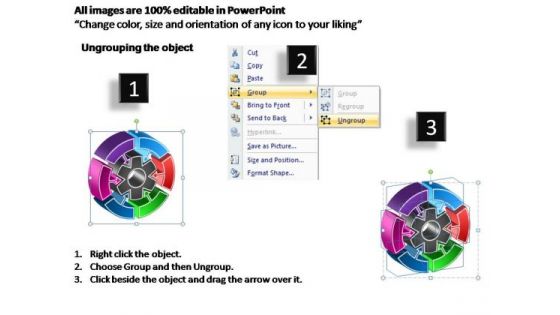 PowerPoint Designs Growth Interconnected Circular Chart Ppt Theme