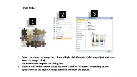 PowerPoint Designs Growth Puzzle Matrix Ppt Template