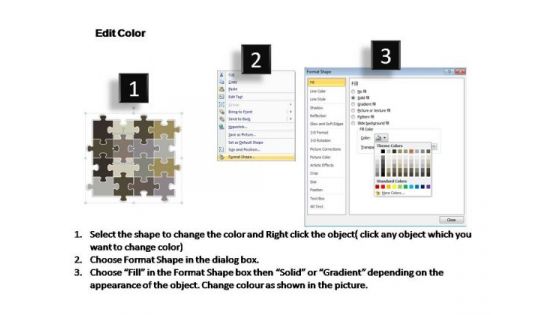 PowerPoint Designs Growth Puzzle Matrix Ppt Themes