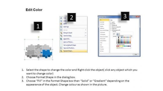 PowerPoint Designs Growth Puzzle Process Ppt Template