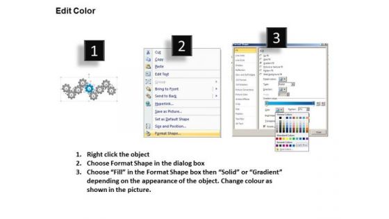 PowerPoint Designs Leadership Gears Ppt Slides