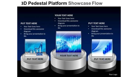 PowerPoint Designs Marketing Pedestal Platform Showcase Ppt Templates