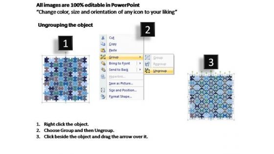 PowerPoint Designs Marketing Puzzle Matrix Ppt Template