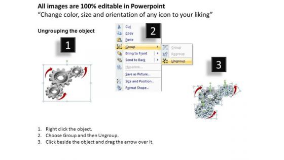 PowerPoint Designs Process Gear Wheel Ppt Presentation