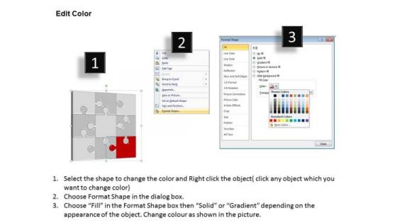 PowerPoint Designs Sales Puzzle Process Ppt Themes