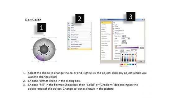PowerPoint Designs Strategy Circular Puzzle Ppt Template