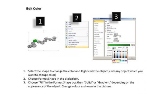 PowerPoint Designs Strategy Gears Process Ppt Presentation