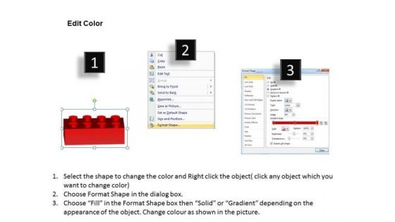 PowerPoint Designs Strategy Lego Blocks Stacked Ppt Theme