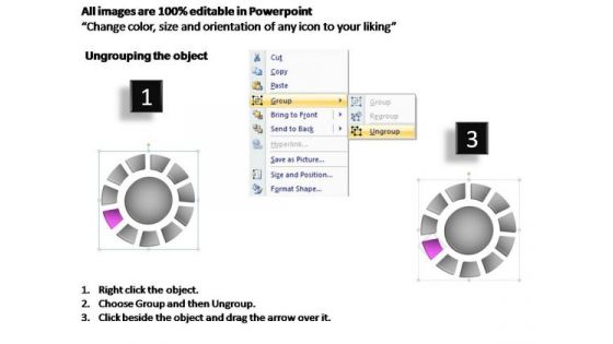 PowerPoint Designs Success Donut With Core Ppt Slides