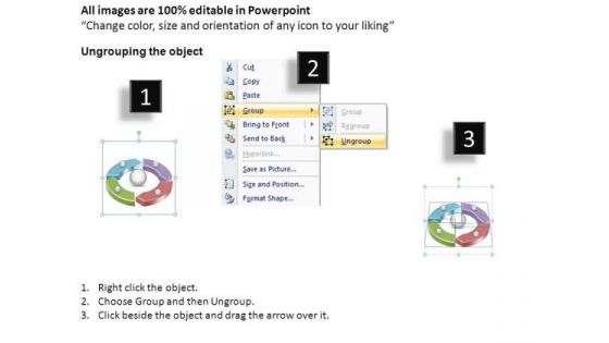 PowerPoint Designs Teamwork Circular Process Ppt Backgrounds
