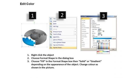 PowerPoint Designs Teamwork Pie Chart Puzzle Process Ppt Process