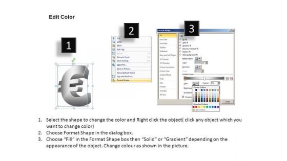 PowerPoint Euro Currency Symbok