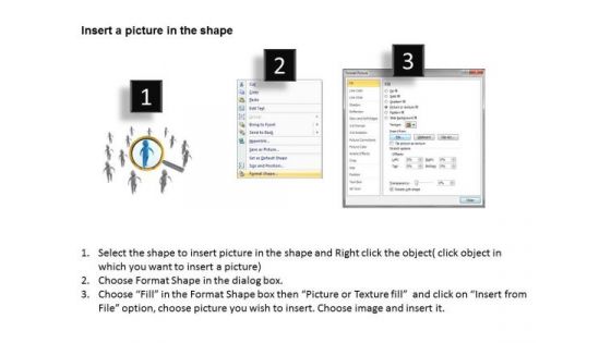 PowerPoint For Business 3d Man With Render Of Humans Under Magnifying Templates