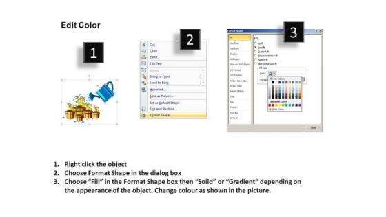 PowerPoint Growing Money Financial Success PowerPoint Templates