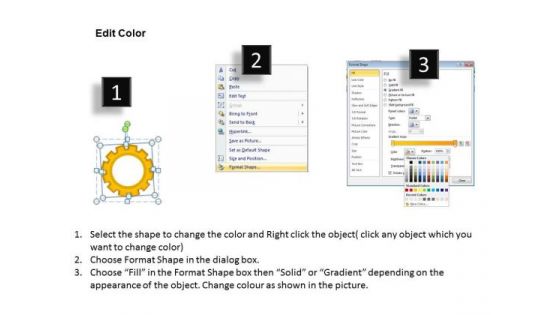 PowerPoint Layout Business Gears Internconnected Ppt Layout