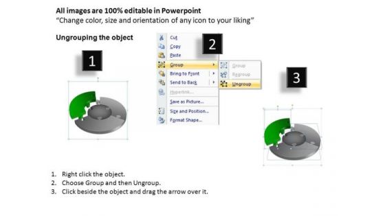 PowerPoint Layout Business Pie Chart Puzzle Process Ppt Process