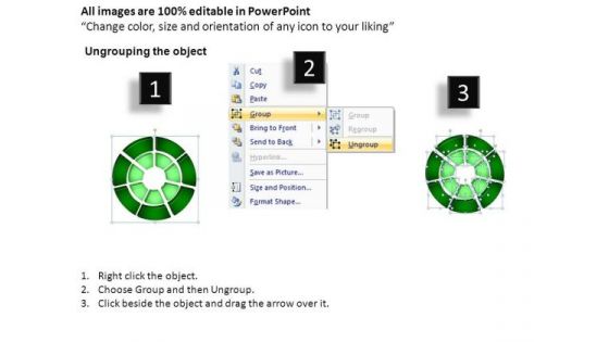 PowerPoint Layout Chart Double Ring Ppt Design Slides
