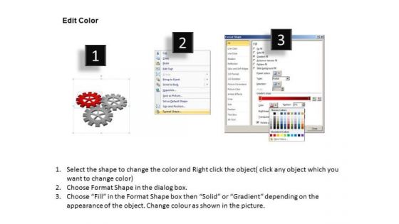 PowerPoint Layout Chart Gears Process Ppt Designs