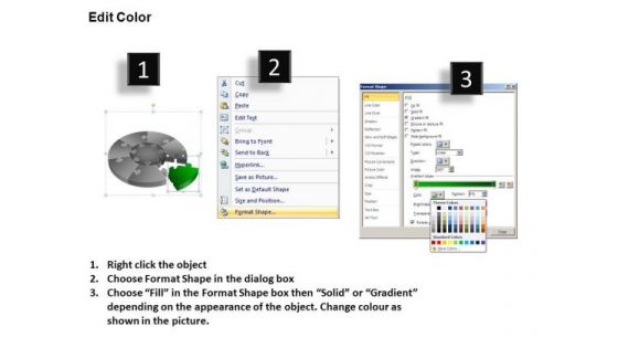 PowerPoint Layout Chart Pie Chart Puzzle Process Ppt Themes