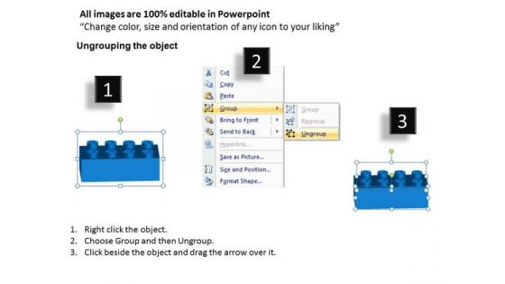 PowerPoint Layout Circle Process Lego Blocks Ppt Design Slides