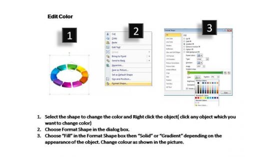 PowerPoint Layout Circular Chart Ring Process Ppt Slide