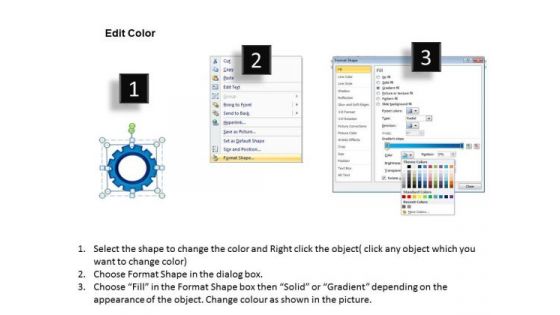 PowerPoint Layout Circular Process Circular Gears Ppt Presentation Designs