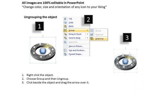 PowerPoint Layout Company Circular Process Ppt Slide