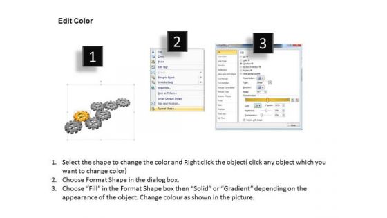 PowerPoint Layout Company Gears Process Ppt Template