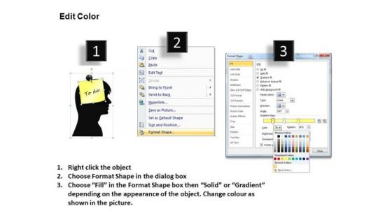 PowerPoint Layout Company Growth Post It Notes Ppt Theme