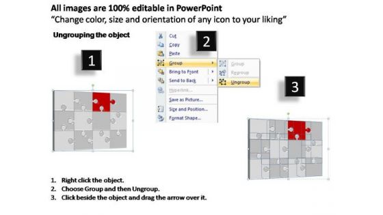 PowerPoint Layout Company Puzzle Process Ppt Design Slides
