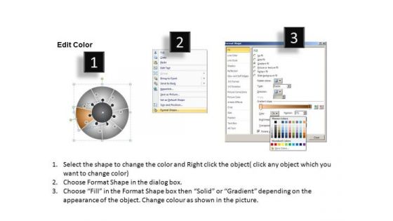 PowerPoint Layout Corporate Designs Circular Puzzle Ppt Process