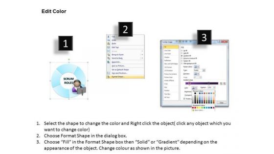 PowerPoint Layout Corporate Leadership Scrum Process Ppt Template
