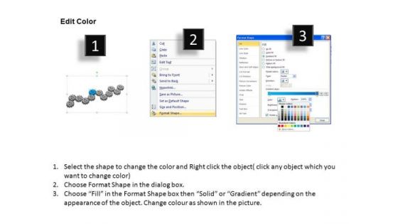 PowerPoint Layout Diagram Gears Process Ppt Presentation