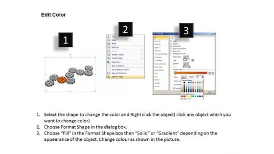 PowerPoint Layout Education Gears Process Ppt Slides