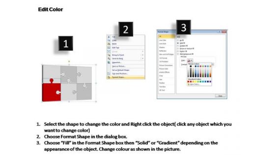 PowerPoint Layout Global Puzzle Process Ppt Template