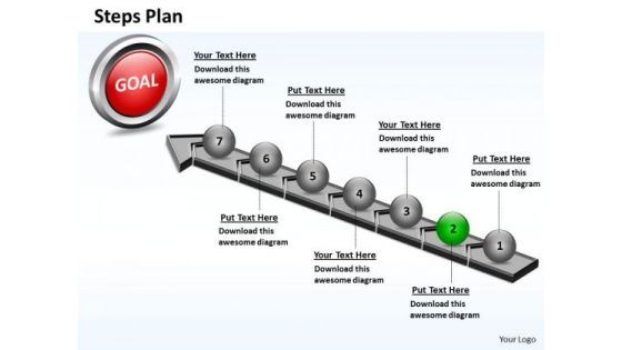 PowerPoint Layout Image Steps Plan 7 Stages Style 4 Ppt Slide
