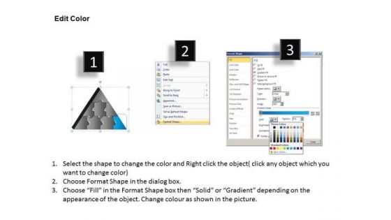 PowerPoint Layout Image Triangle Puzzle Ppt Design Slides