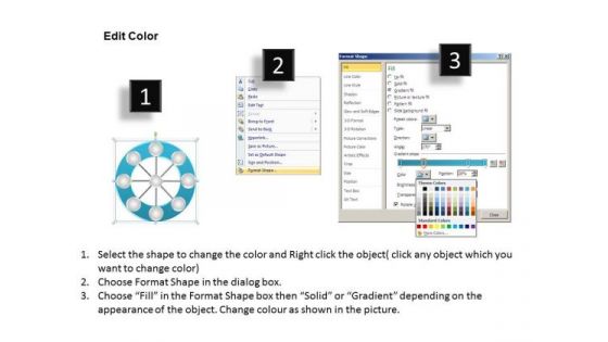 PowerPoint Layout Image Wheel Diagram Ppt Template