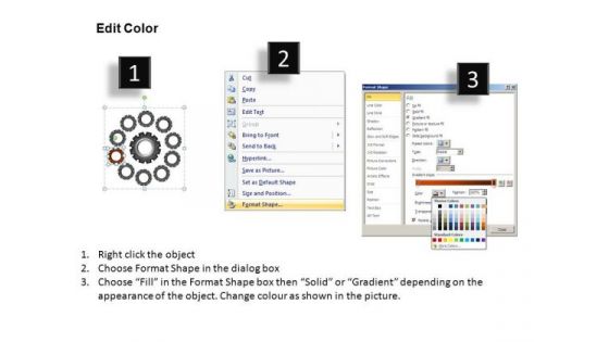 PowerPoint Layout Leadership Gears Process Ppt Design