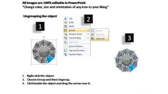 PowerPoint Layout Leadership Jigsaw Format Ppt Presentation